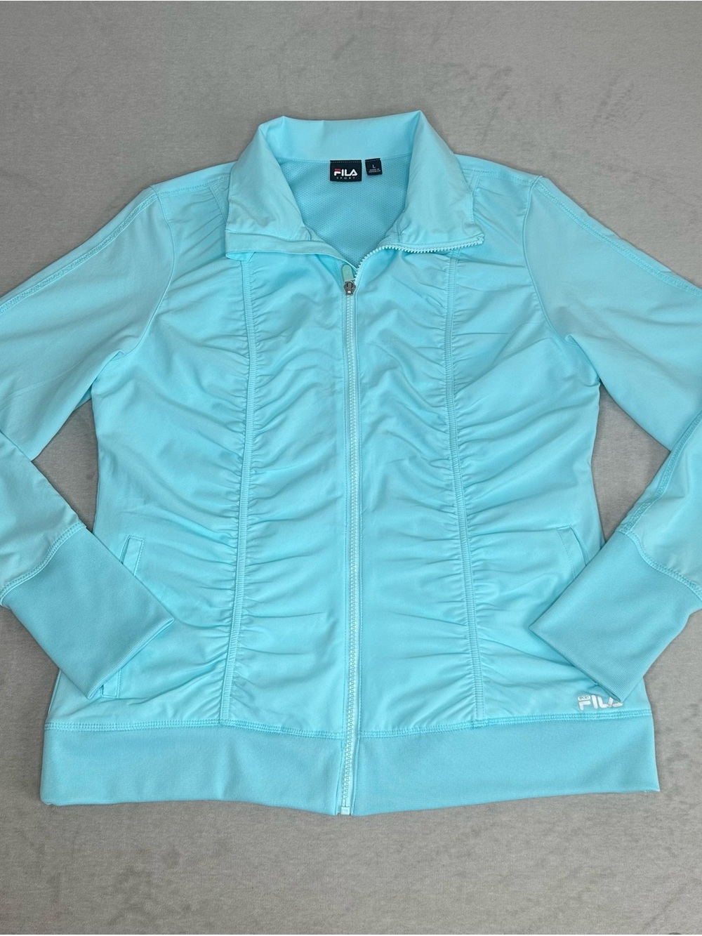 Fila Sport Women's Aqua Zip-Front Athletic Jacket